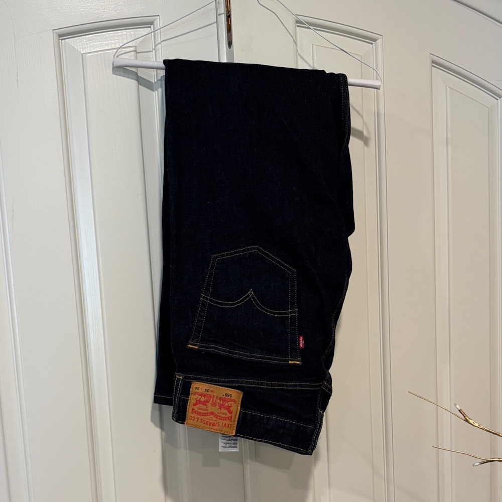 Levi's 559 Men's Deep Indigo Straight Jeans 34x34